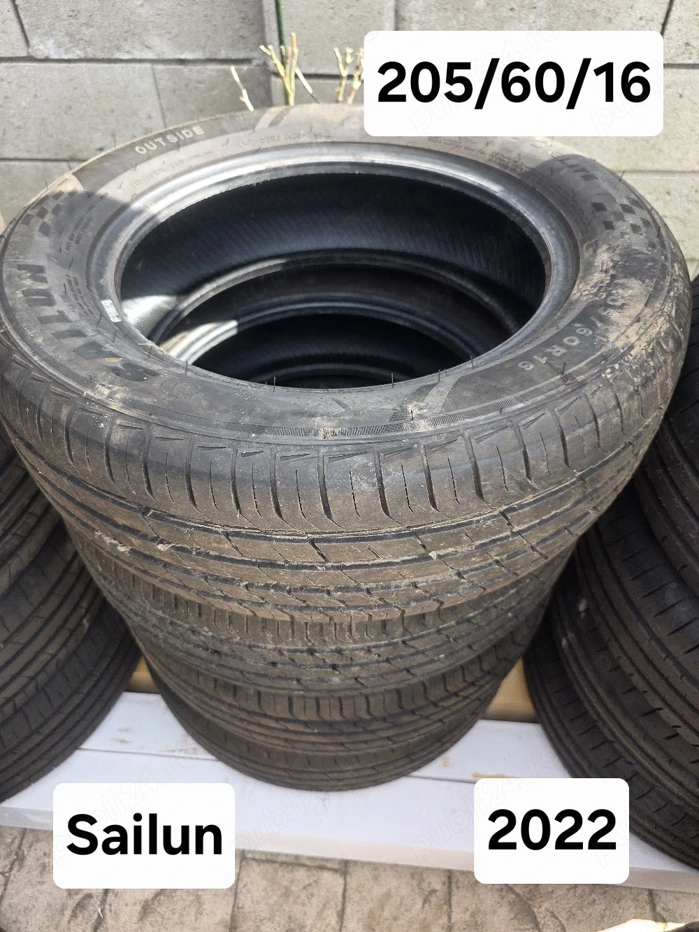 Set 4 anvelope vara noi 205/60/16 Sailun 2022 Vulcanizare mobila ofer montaj