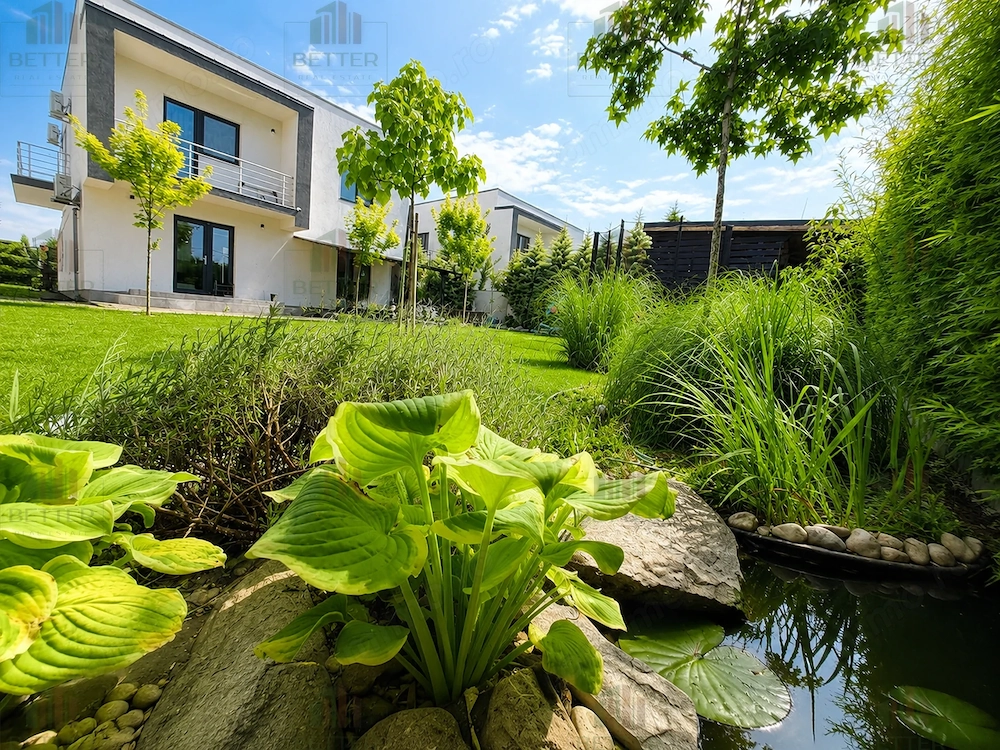Casa 4 camere individuală - Mobilata   Utilată - teren 412 mp