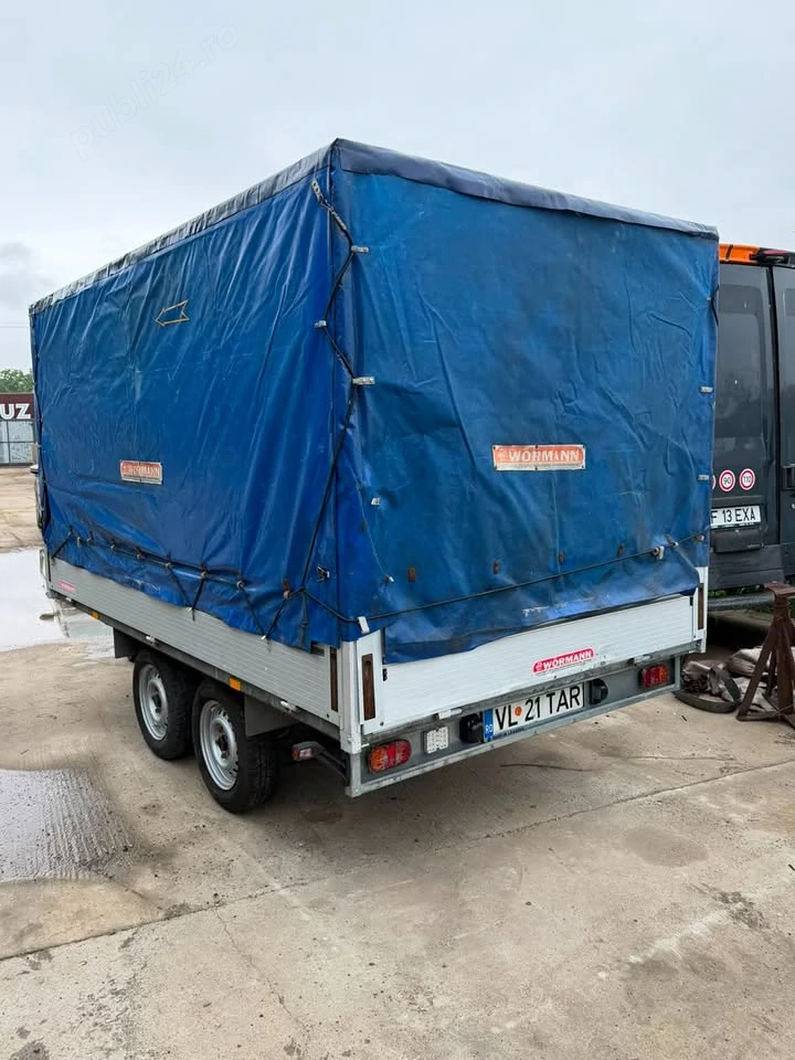Remorca cu 2 axe meyer - 2000 kg cu sistem de franare
