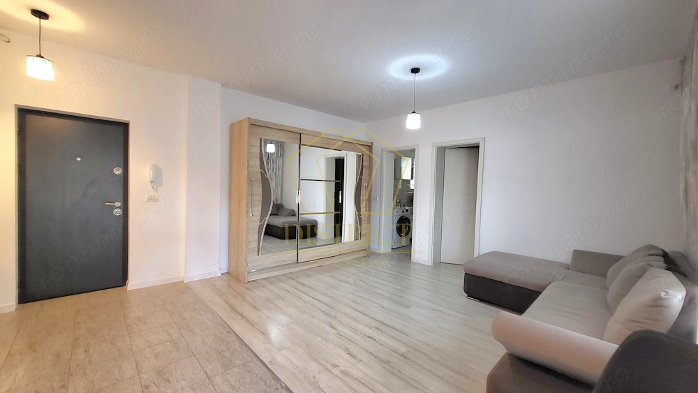 Apartament cu 2 camere mobilat, de inchiriat langa ESO in Giroc la parter.