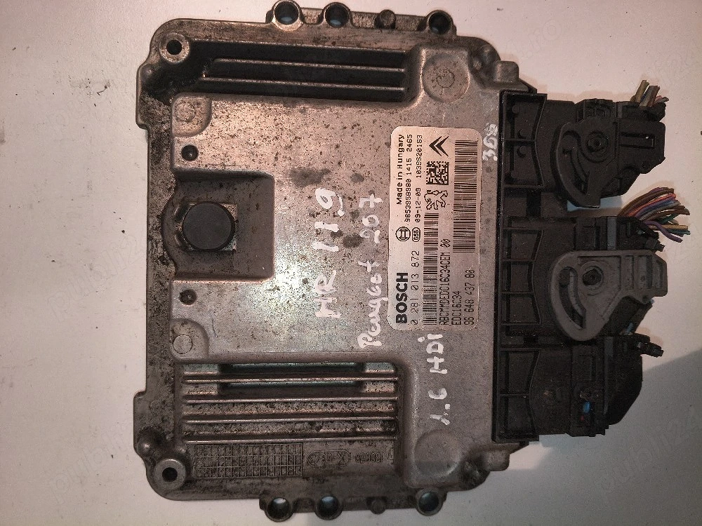 ECU Calculator Motor Bosch 0281013872 9653958980 9664843780 EDC16C34 Peugeot Citroen 1.6 HDi
