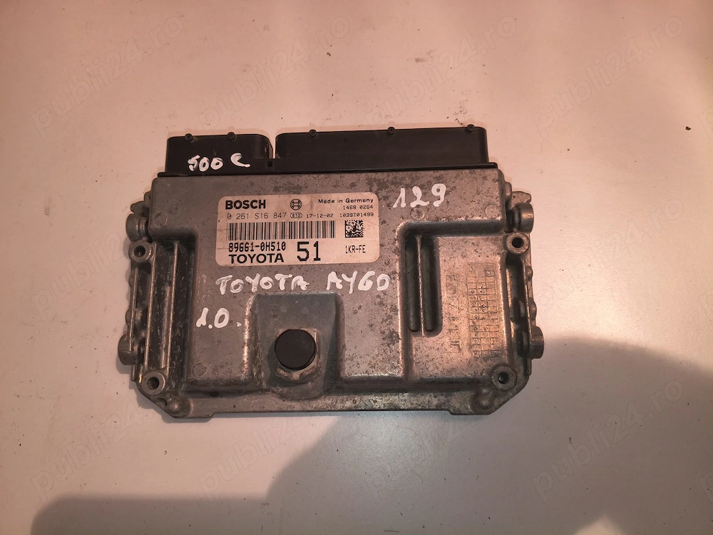 ECU Calculator Motor 89661-0H510 Bosch 0261S16847 Toyota Aygo Citroen C1 Peugeot 108 1.0 VVT-i