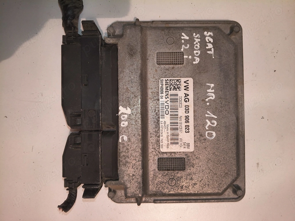 Calculator Motor ECU VW Polo Fox Skoda Fabia Seat Ibiza 1.2 Benzina 03D906023 5WP40806