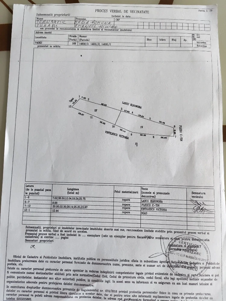Vânzare teren fanete și pădure în teren agficol
