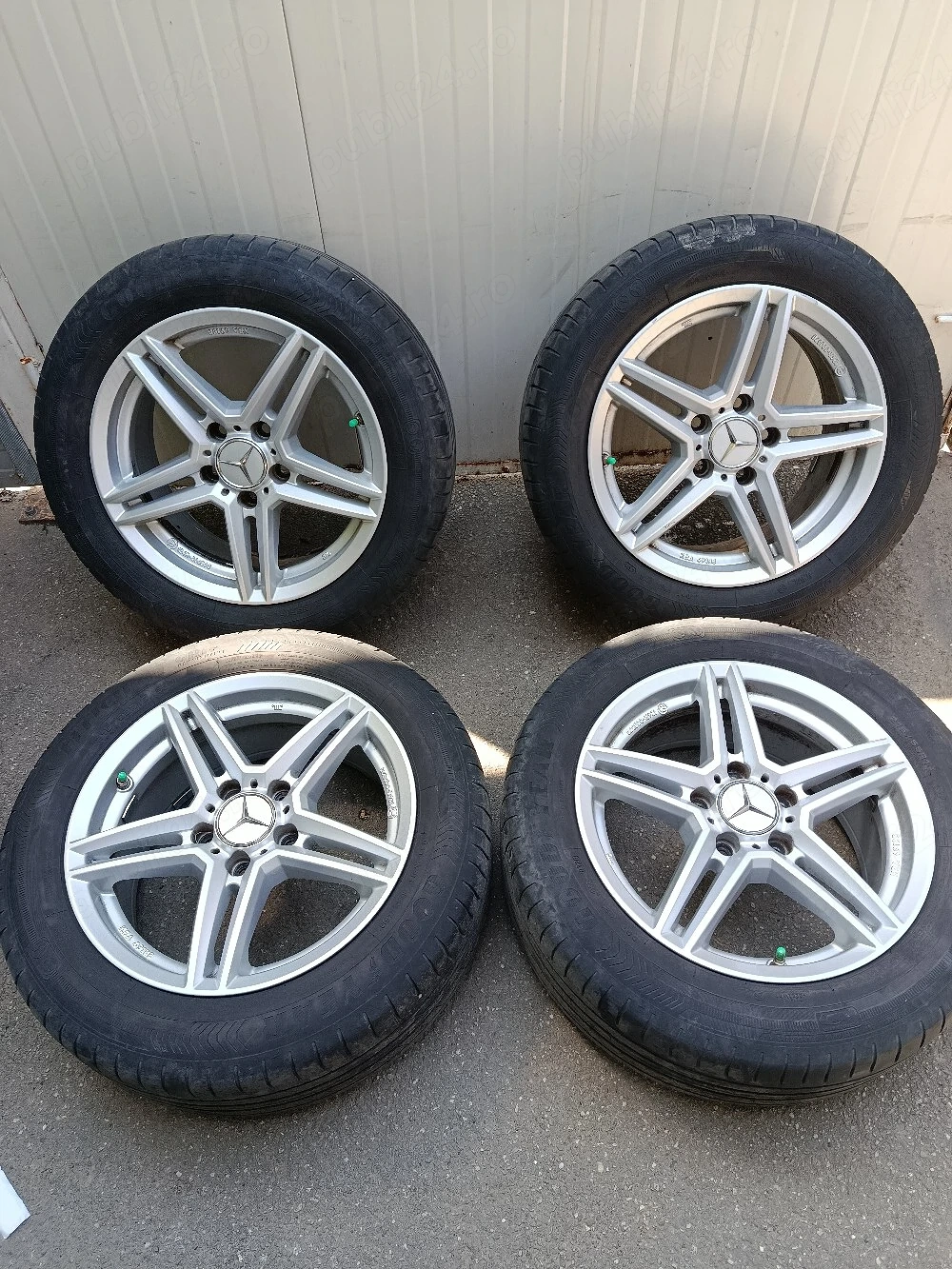 Jante Mercede,audi,vw 5x112 16 bonus anvelope  215 55 16,