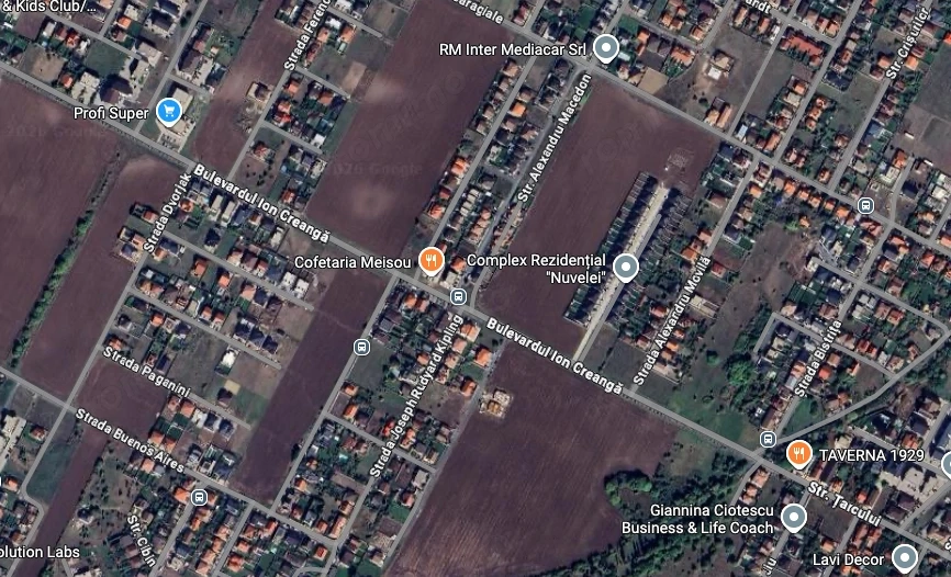 Vand teren intravilan, pentru servicii- spatiu comercial Bul Ion Creanga 1145 mp pe colt langa Profi