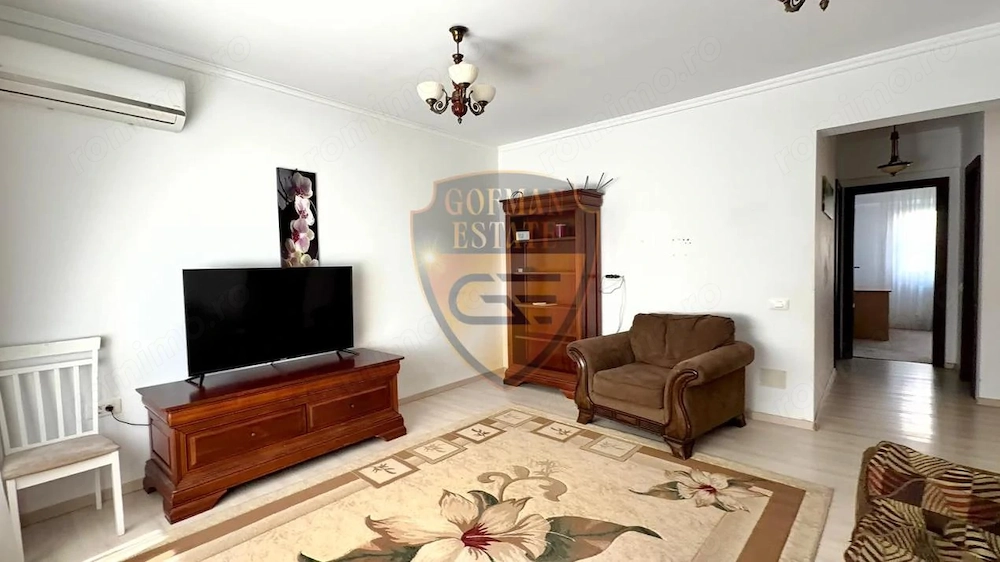 3 camere, Tomis Plus, 2 locuri de parcare, 69mp, parter, balcon centrala gaz A/C