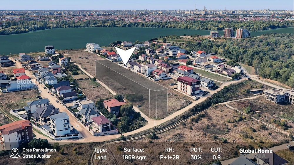 Teren Dezvoltare | 1.869 mp | PUD Aprobat | Str. Jupiter - Pantelimon IF