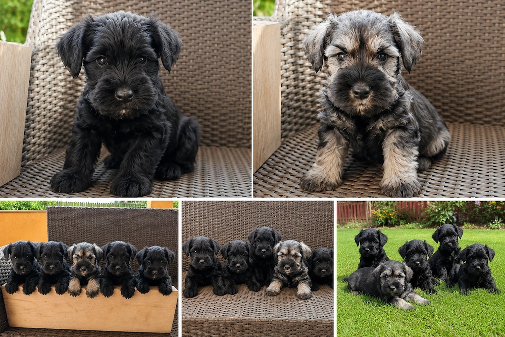 Schnauzer pitic   pui disponibili pentru rezervare