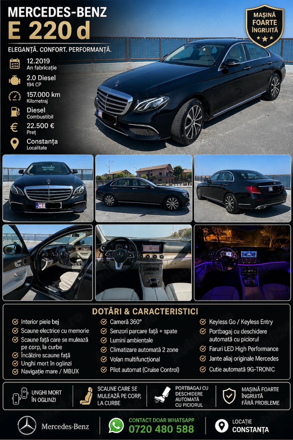 Mercedes Benz E 220d, 12.2019