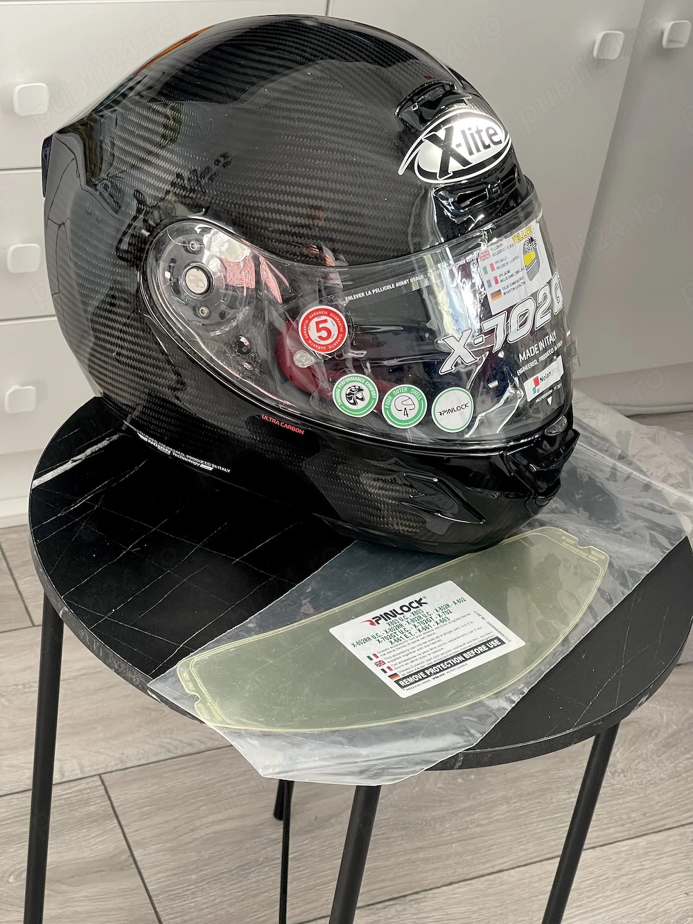 Cască moto X-Lite X-702 GT Ultra Carbon, mărimea M