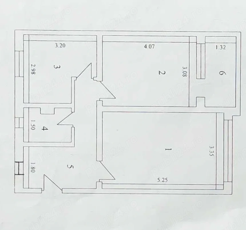 Apartament 2 camere, etaj 1, renovat, mobilat nou și utilat