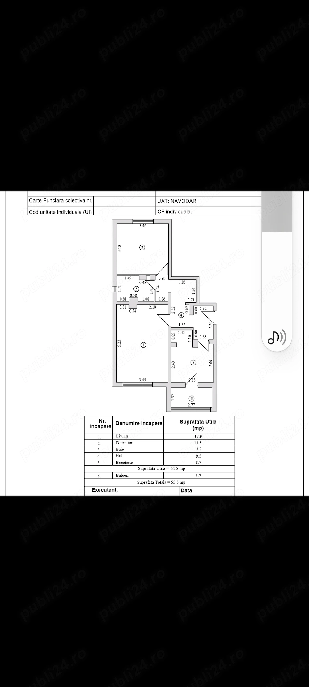 Apartament cu doua camere decomandate 