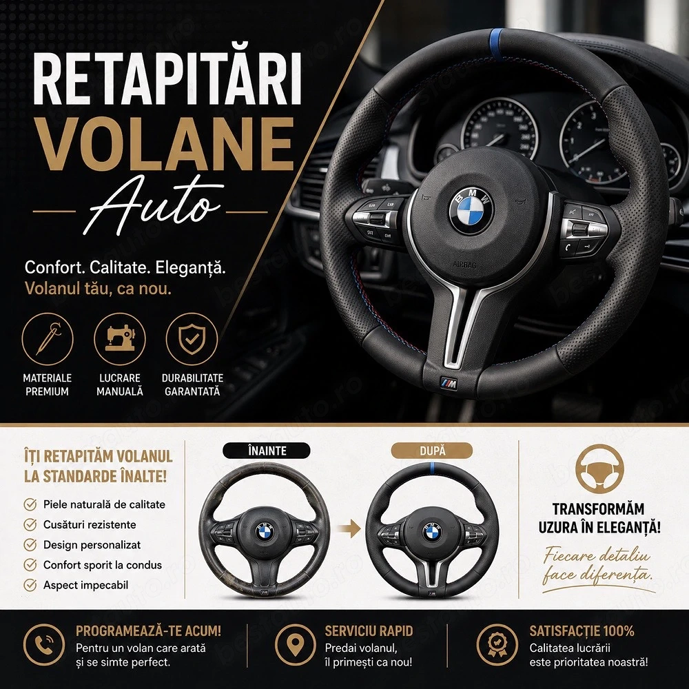 Retapițări Volane Auto Timisoara – Calitate Premium 