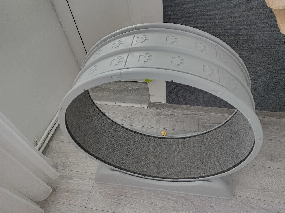 Roată exerciții pentru pisici active în apartament