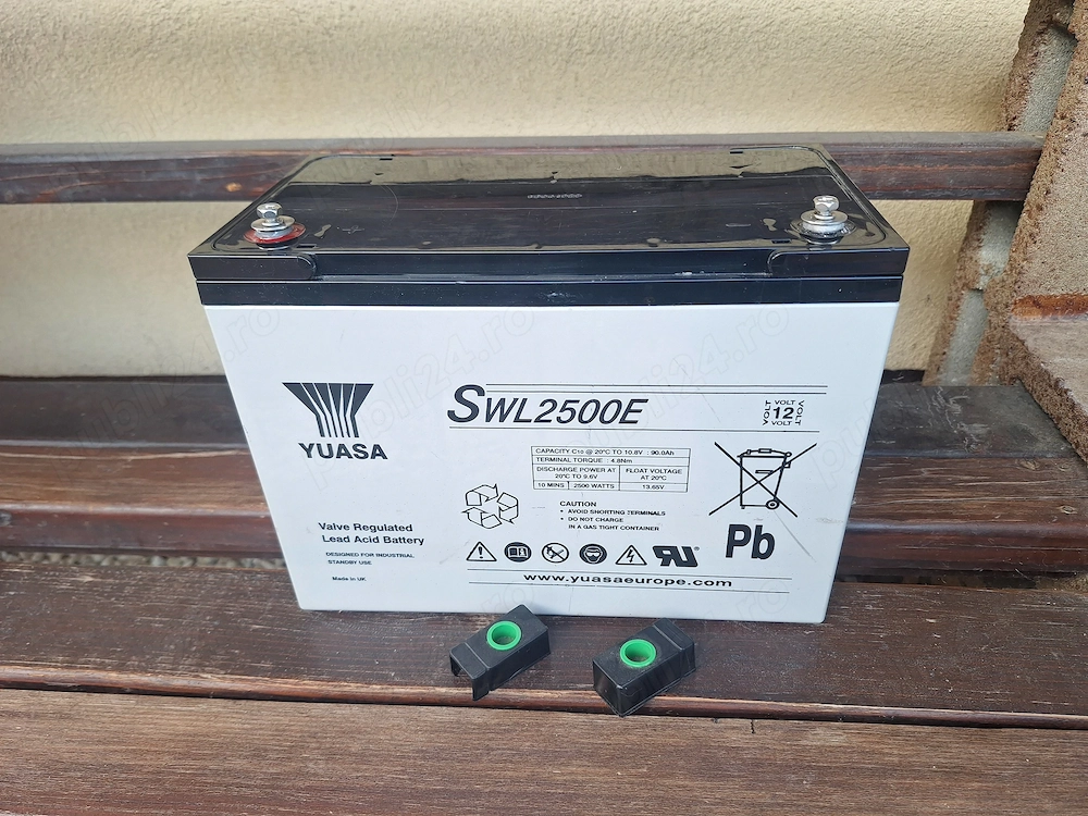 Baterie Yuasa SWL2500E acumulator de înaltă performantă VRLA AGM 12V 90Ah Long Life