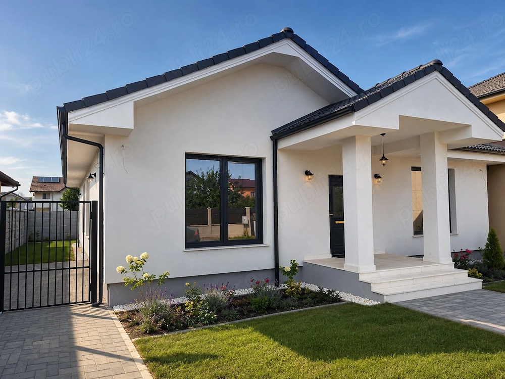 Casă nouă, la sol, 160 mp, teren 420 mp, Via Carmina, comision 0%