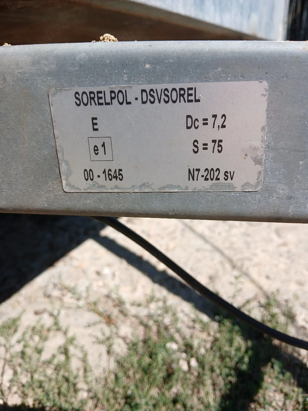 remorca 750kg cu schela