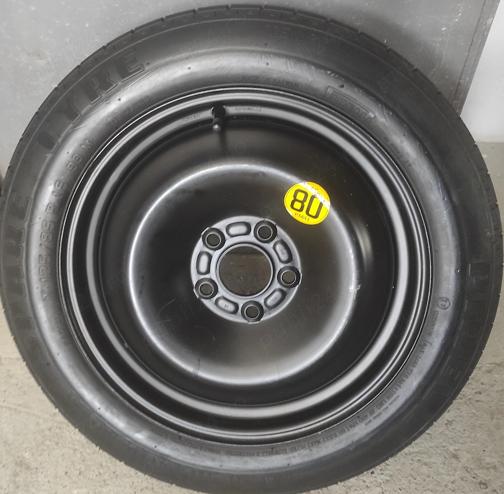 Roata slim 125/85/16, prezoane 108/5, diametru ghidare 63.4. 200 lei.
