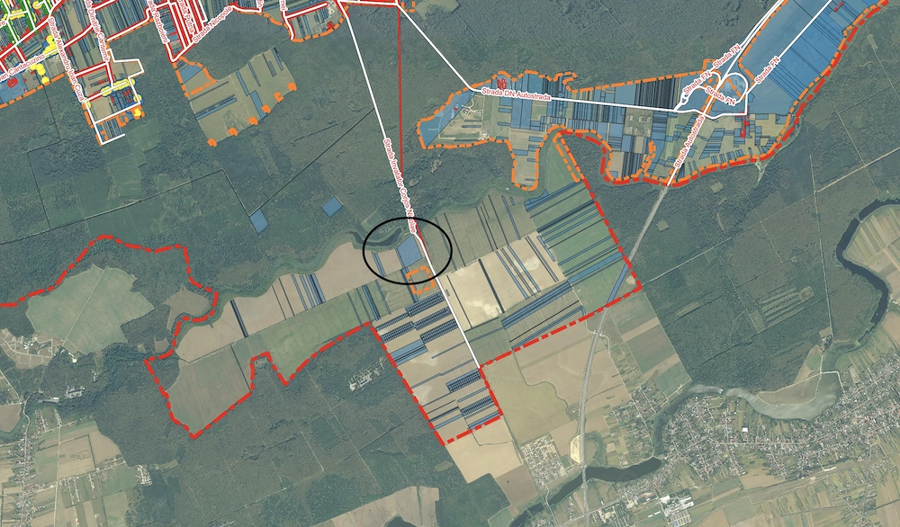 Teren pentru investitie 5 Ha in SNAGOV, pol de dezvoltare A3 A0, DESCHIDERE LAC si PADURE