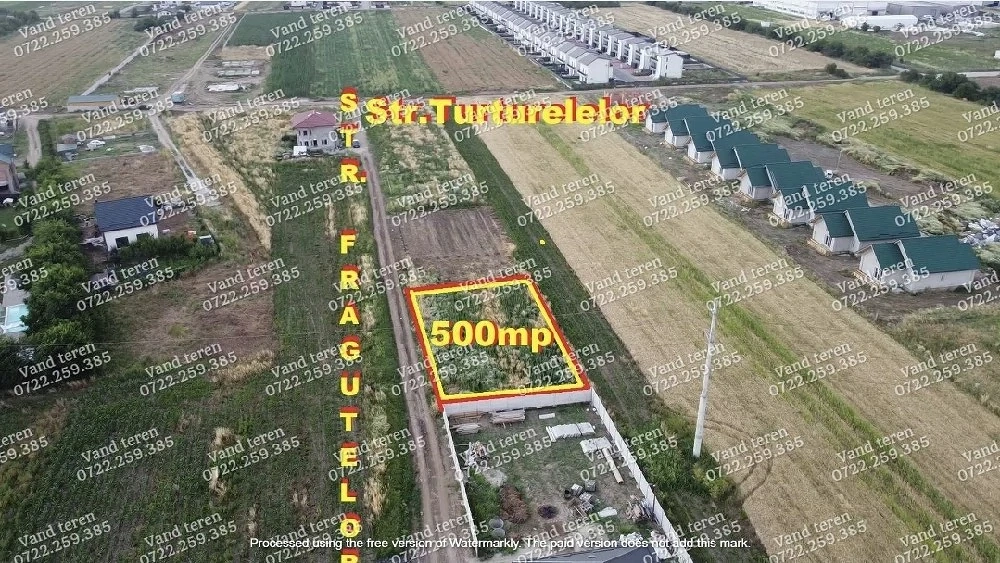 Vand teren 500mp Strada Fragutelor Varteju