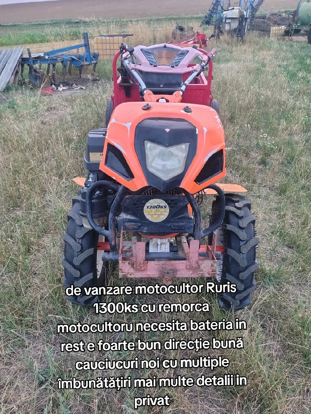 de vanzare motocultor Ruris 13 cai