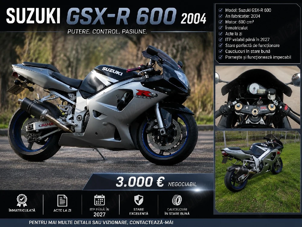 Suzuki GSXR 600cc 