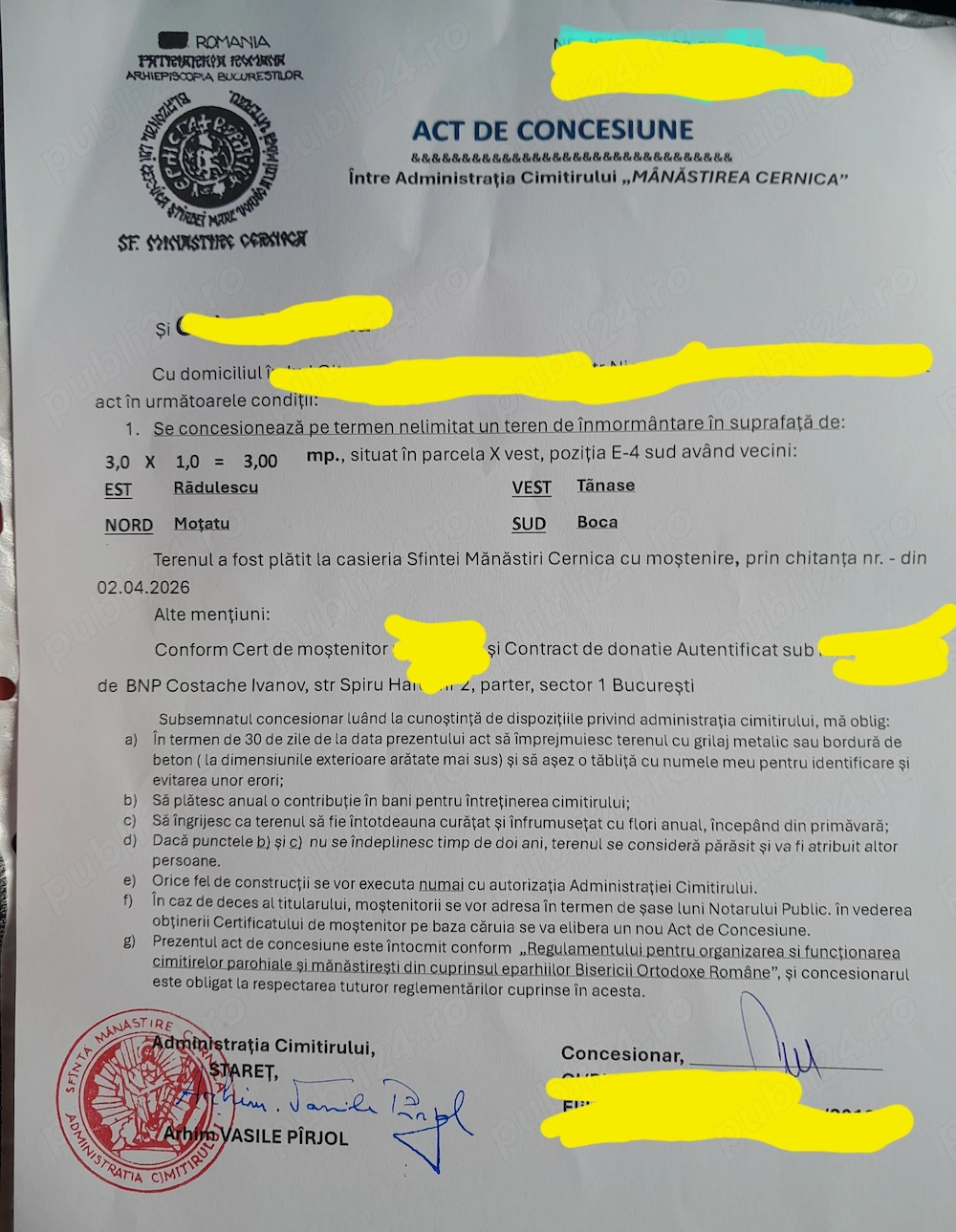 Cedez act concesiune 