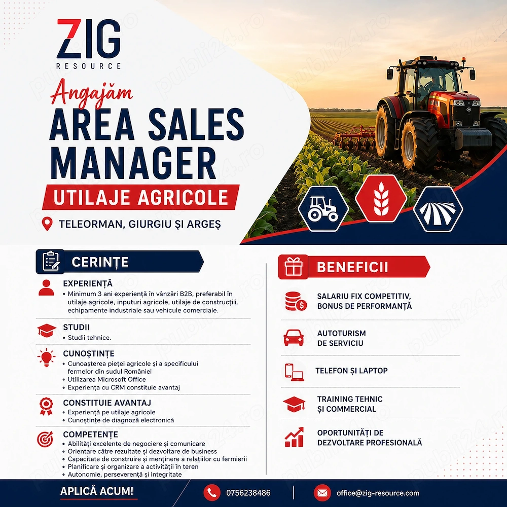 Sales Manager Utilaje Agricole 