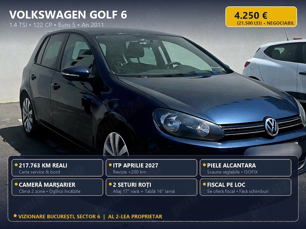 Volkswagen Golf 6 Highline - 1.4 TSI 122 CP - 2011 - 