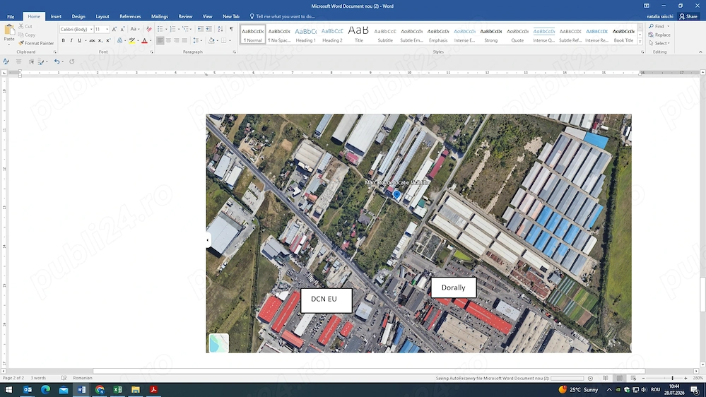 Inchiriez depozit spatiu comercial in Ilfov, langa Dorally si DCN EU