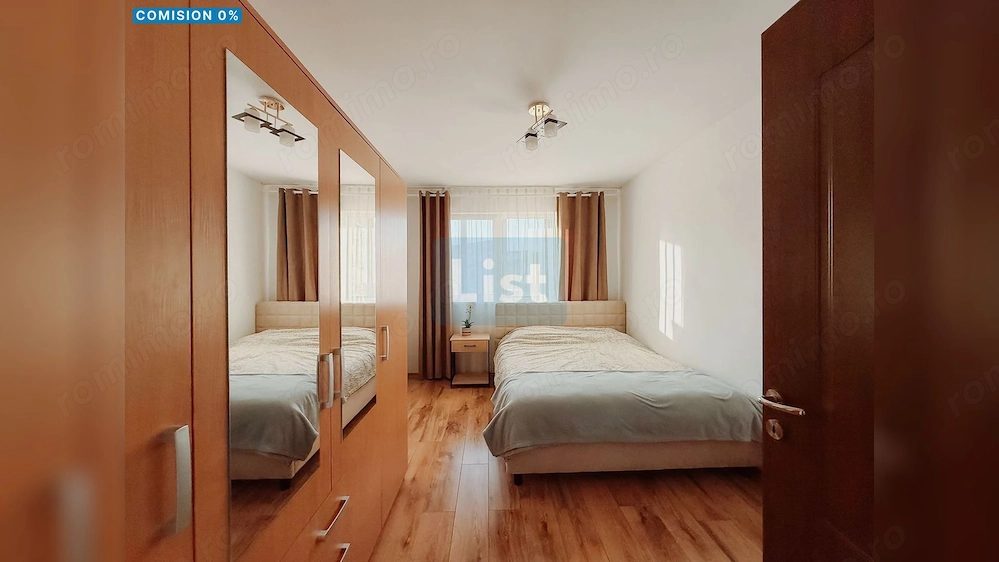 COMISION 0% 2 Camere Decomandate | Zona Florilor | 58.6mp + Balcon