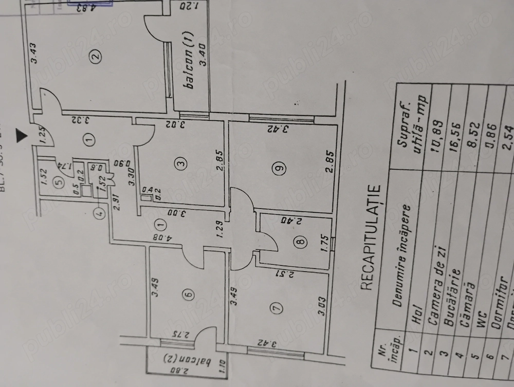 Proprietar vând apartament 4 camere confort 1 zona Plantelor 