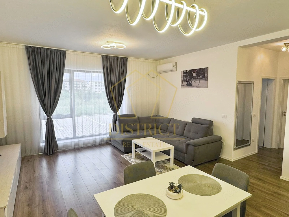 Apartament cu 2 camere mobilat la parter in Giroc zona planetelor la asfalt.