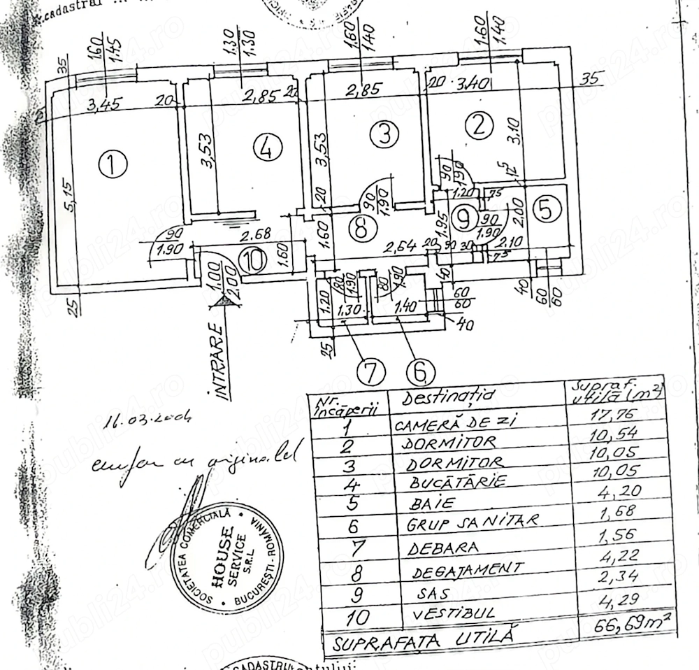 Apartament pretabil firmă