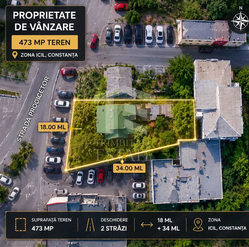 Teren 473 mp | Dezvoltare P+2 | Zona ICIL | Comision 0%