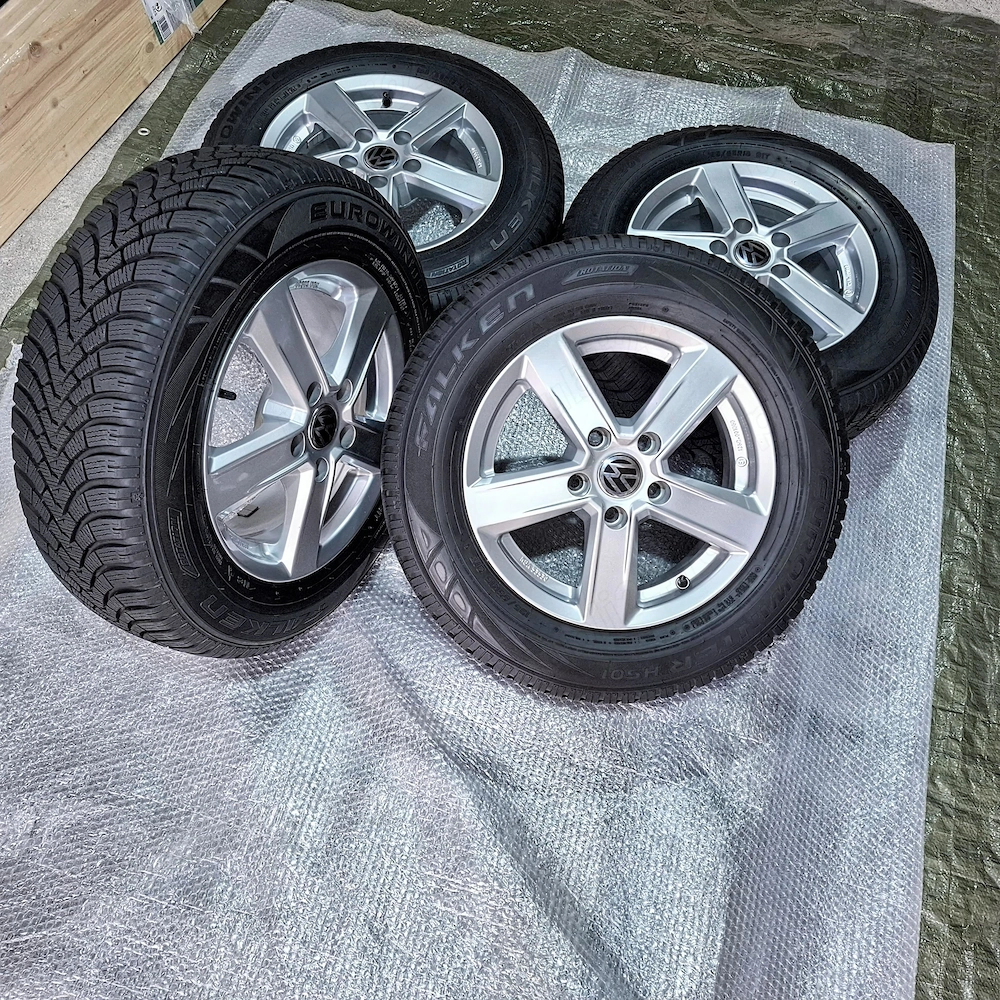 Set Roti Complete 15" 5x112 ca NOI | Anvelope FALKEN 8mm | Super Pret | Skoda VW Audi | Golf 5 / 6 /