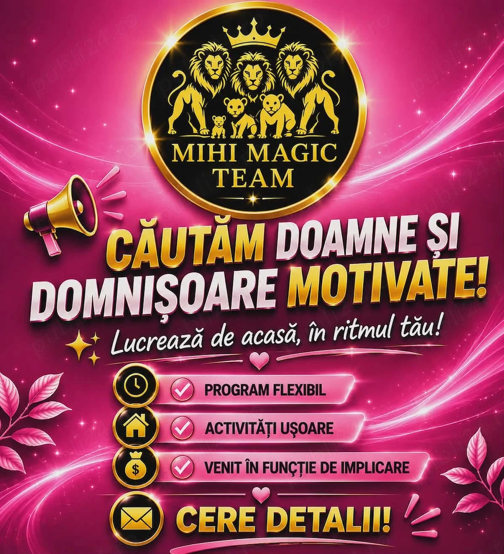 Oportunitate de colaborare MIHI   Începe gratuit