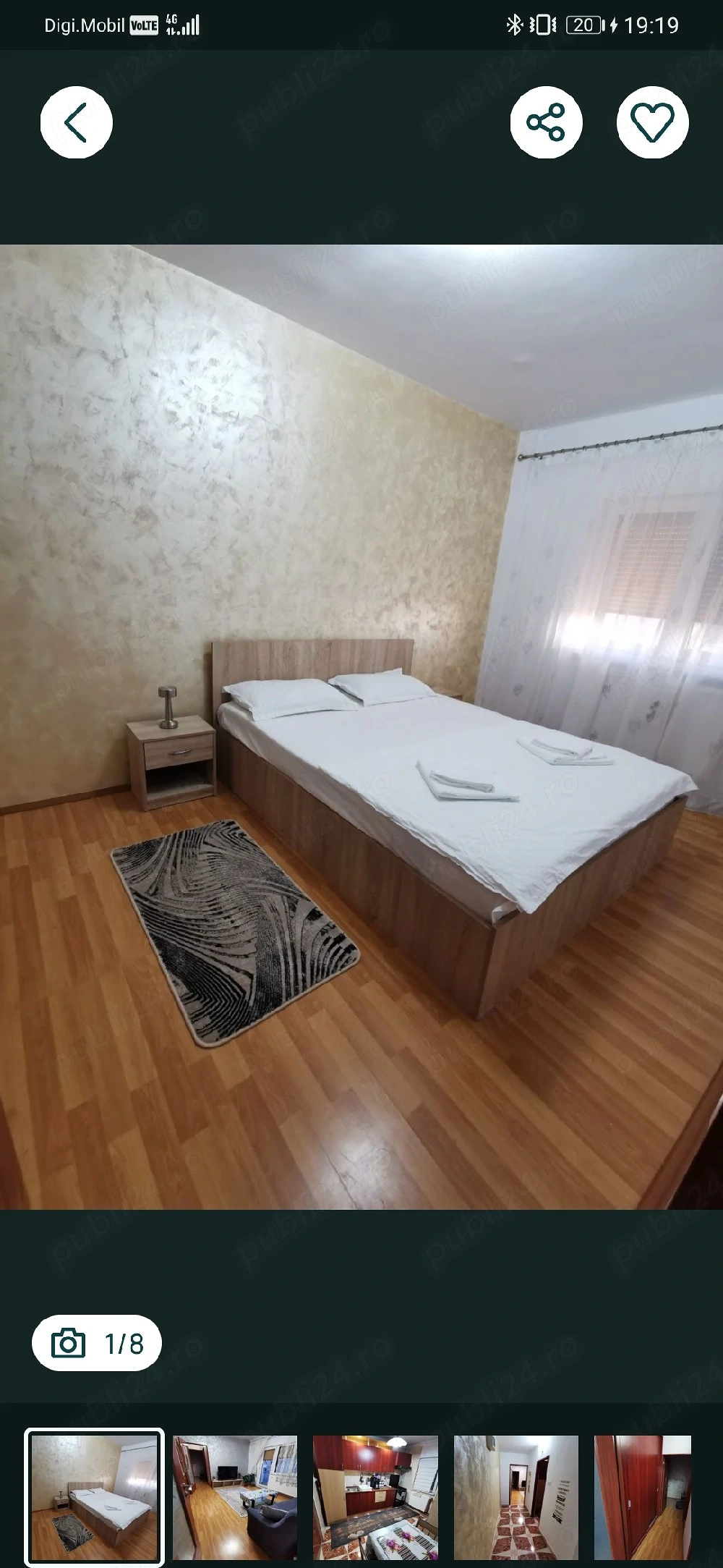 Apartament cu doua camere in regim hotelier 