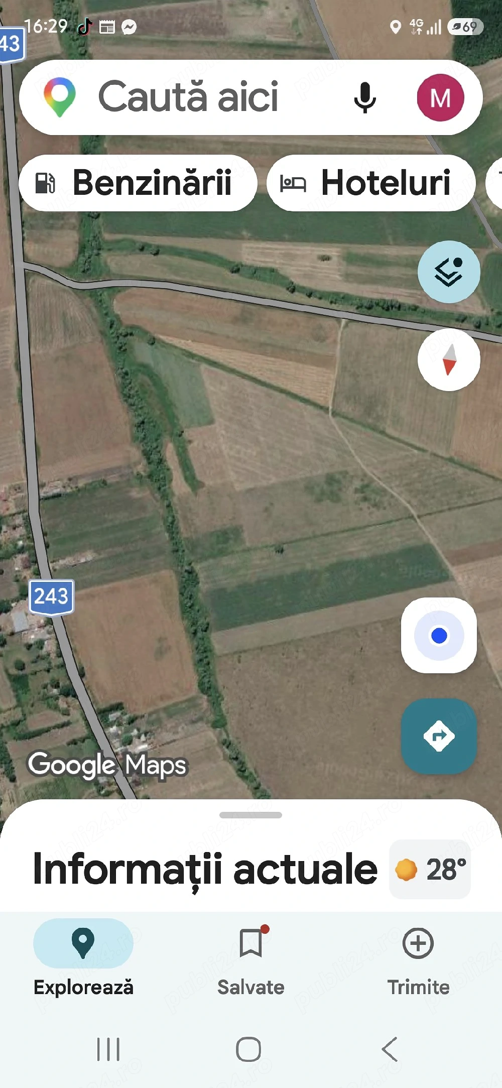 Teren arabil 2,4 hectare șes Tutova