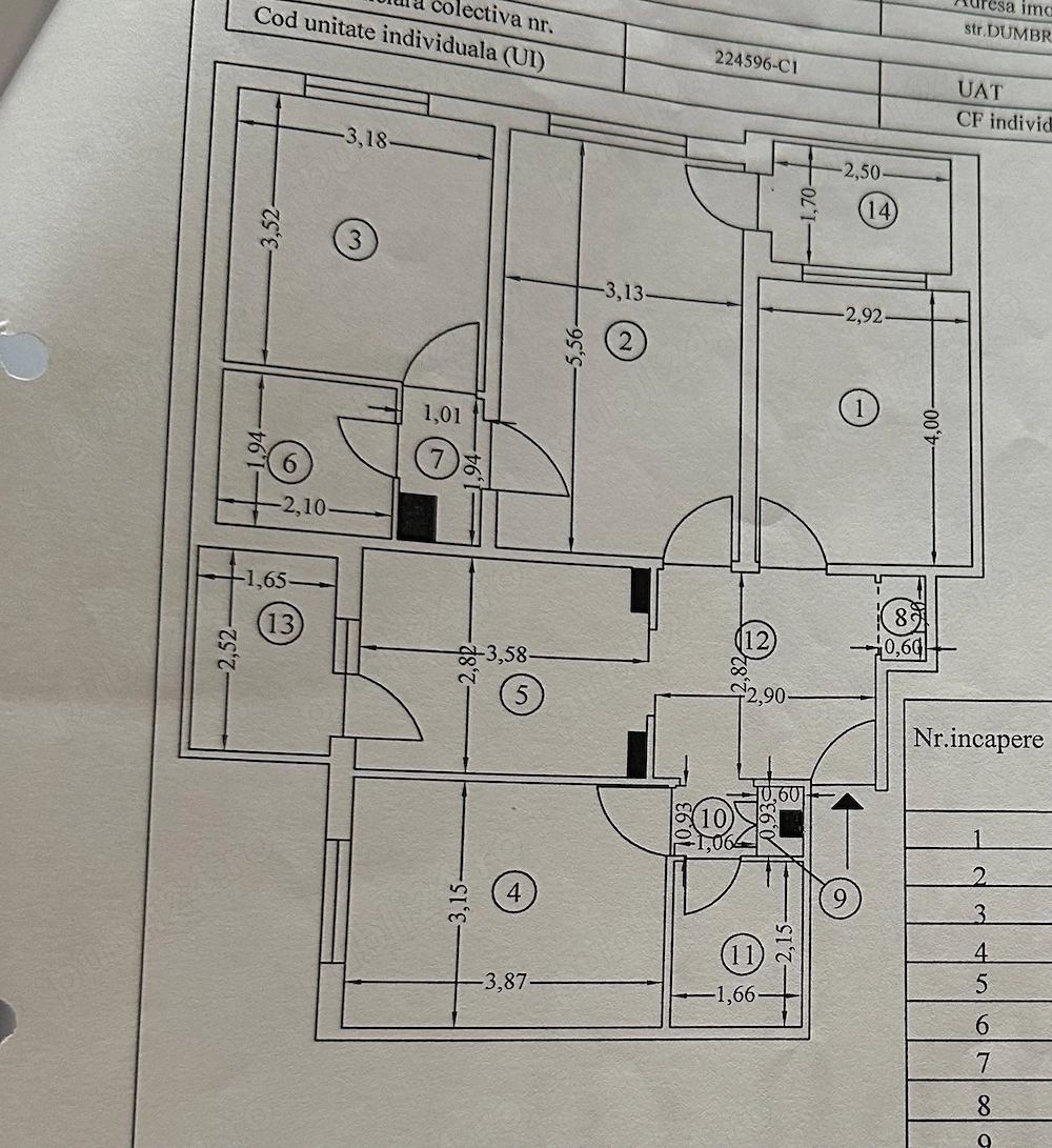 Apartament 4 camere
