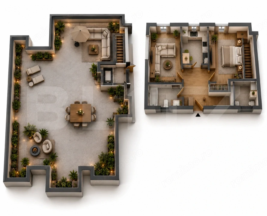 Apartament, decomandat, cu 2 camere - ansamblu nou 2024