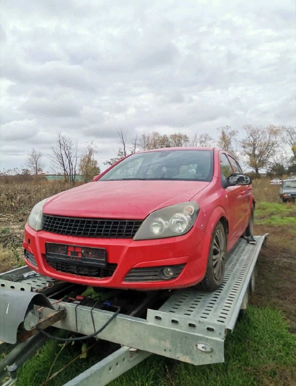Bot față: bară, capotă,  radiator, far, tragere Opel Astra H