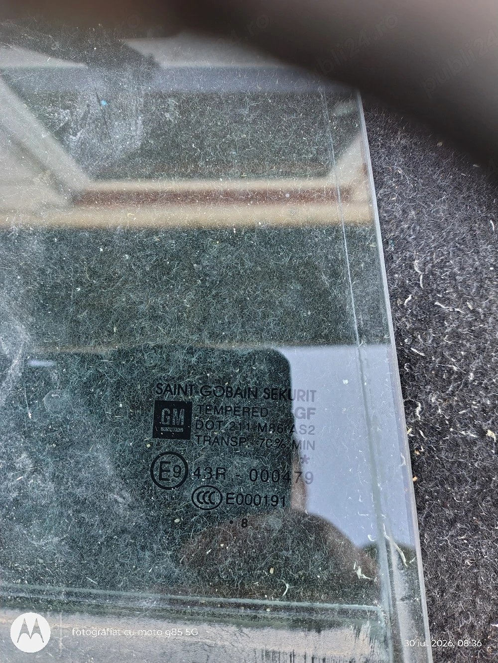 Geam dreapta spate,cel mic,Opel Corsa D HATCHBACK