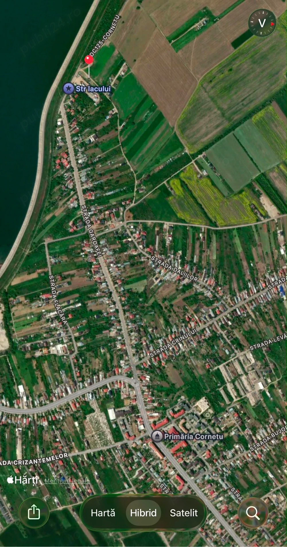 Teren intravilan com. Cornetu, Ilfov 