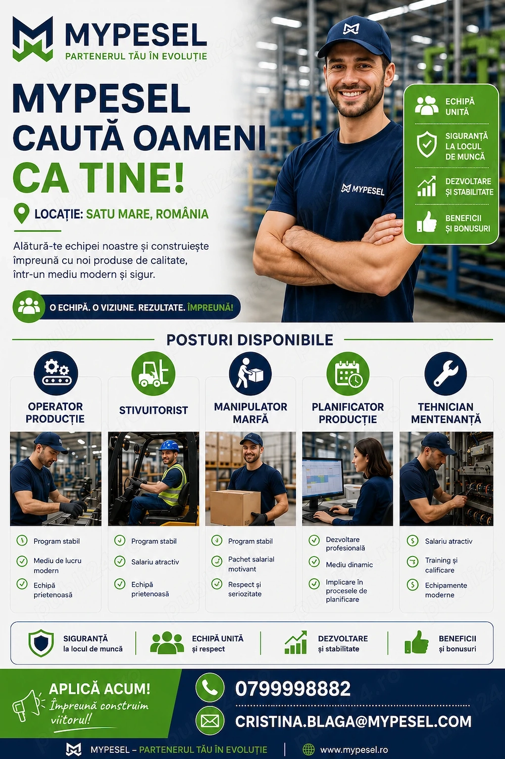 Angajăm urgent   planificator producție - satu mare