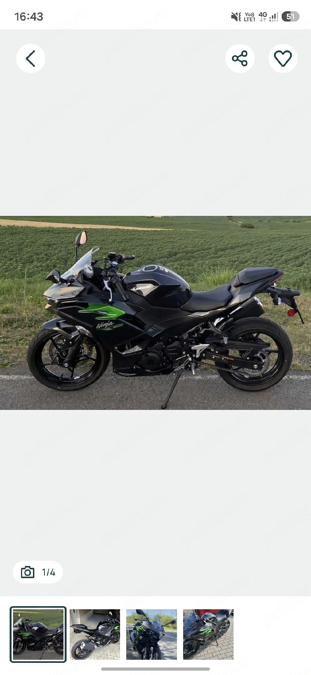 Kawasaki Ninja 500 2025 GARANTIE