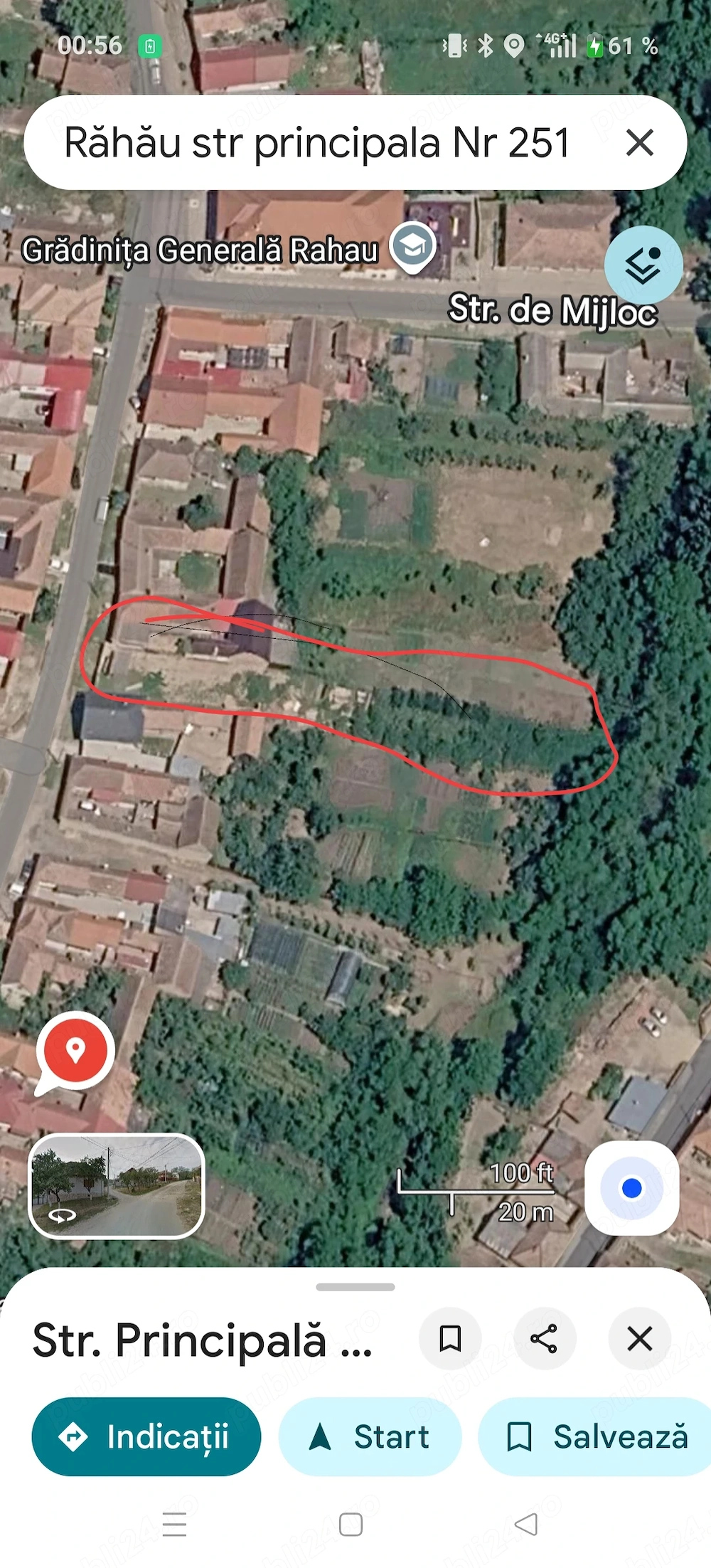 Gradina de vânzare)loc de casa) Răhău Sebeș 