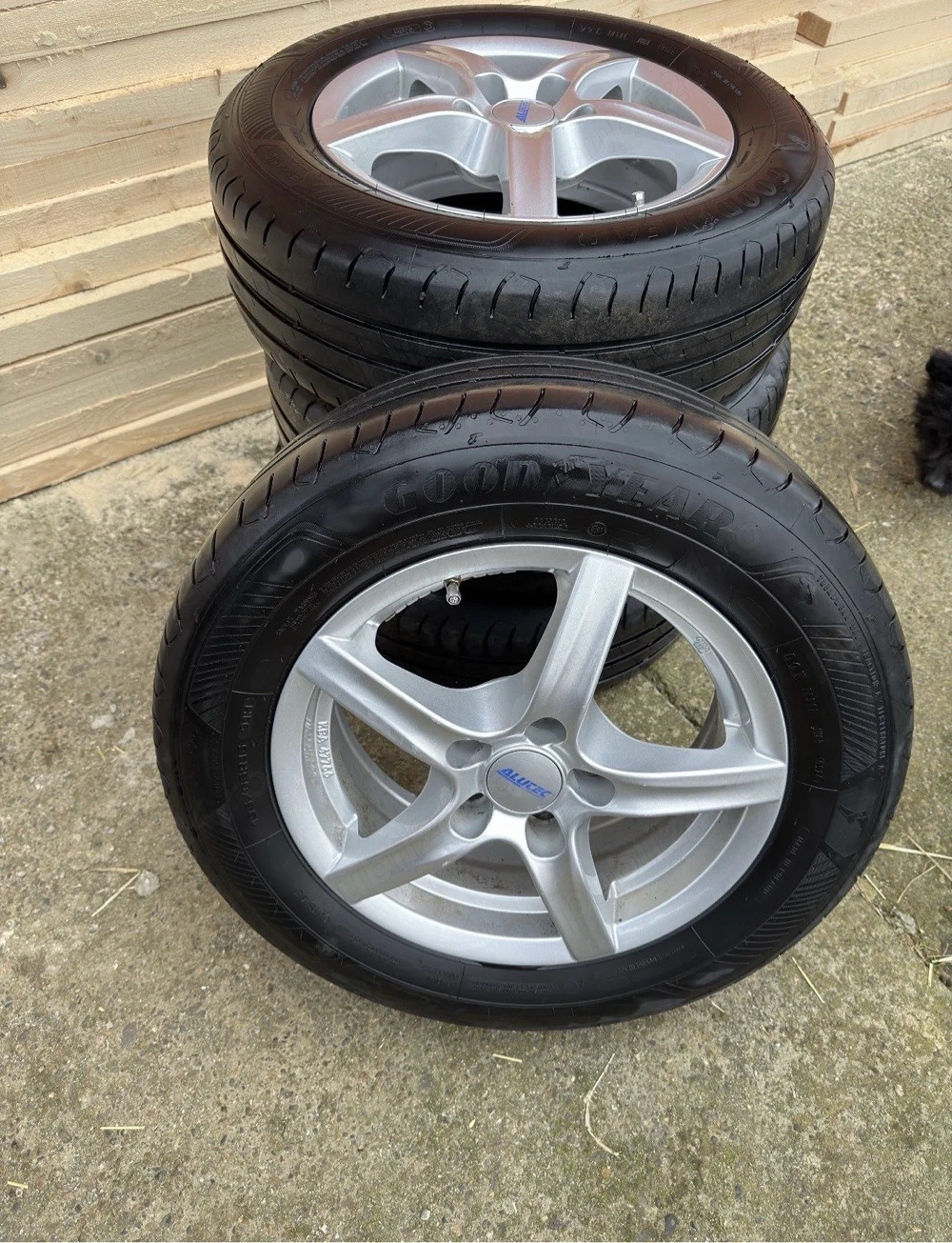 Jante aliaj 5x112mm, anvelope 195/65 R15, VW, Audi,Seat, Skoda