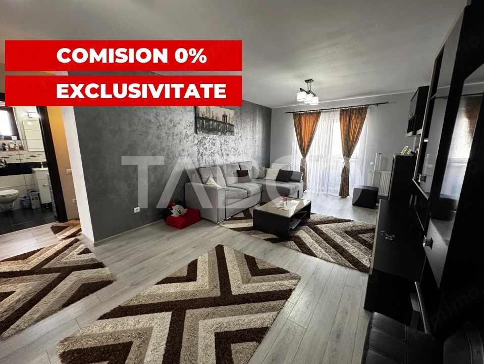 Apartament etaj intermediar 3 camere 66 mpu 2 balcoane parcare Sibiu 